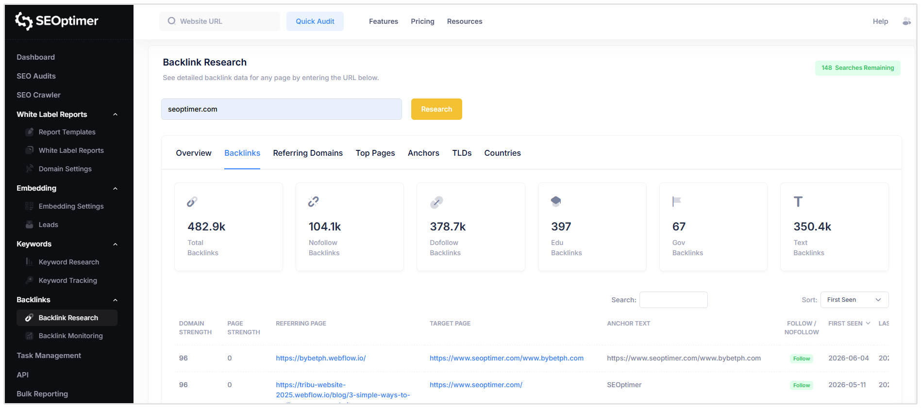 Backlink Research
